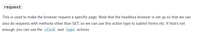Headless request documentation